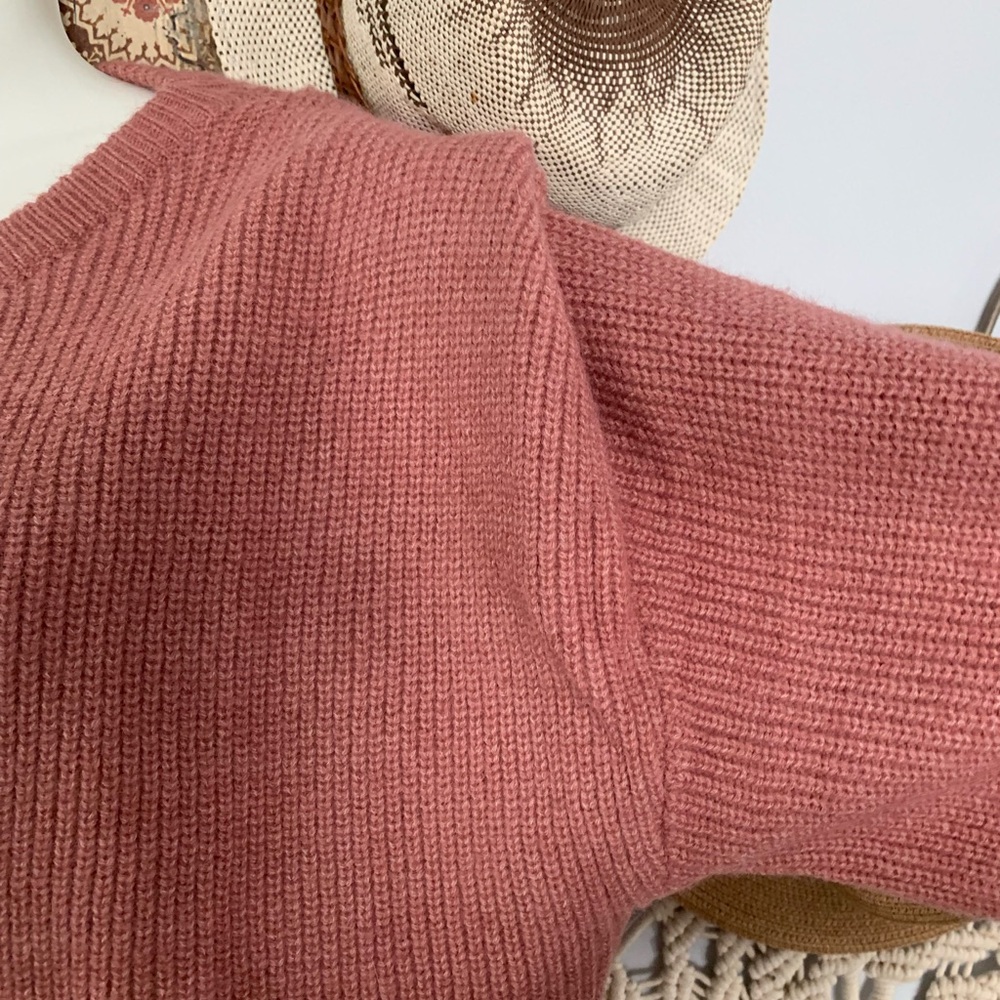 NWT KORI AMERICA SOFT BLUSH PINK SWEATER - Picture 4 of 8